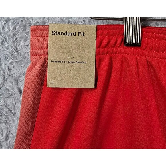 Nike Women's DRI-FIT Standard Fit Polyester Soccer Shorts Red large 00012 - Picture 3 of 8